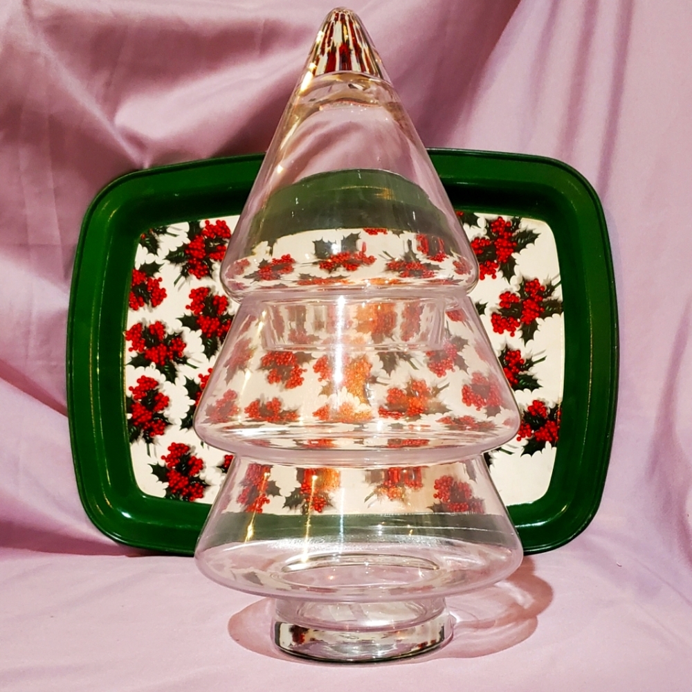 Lenox Glass 2-Tier Large Topiary Christmas Tree